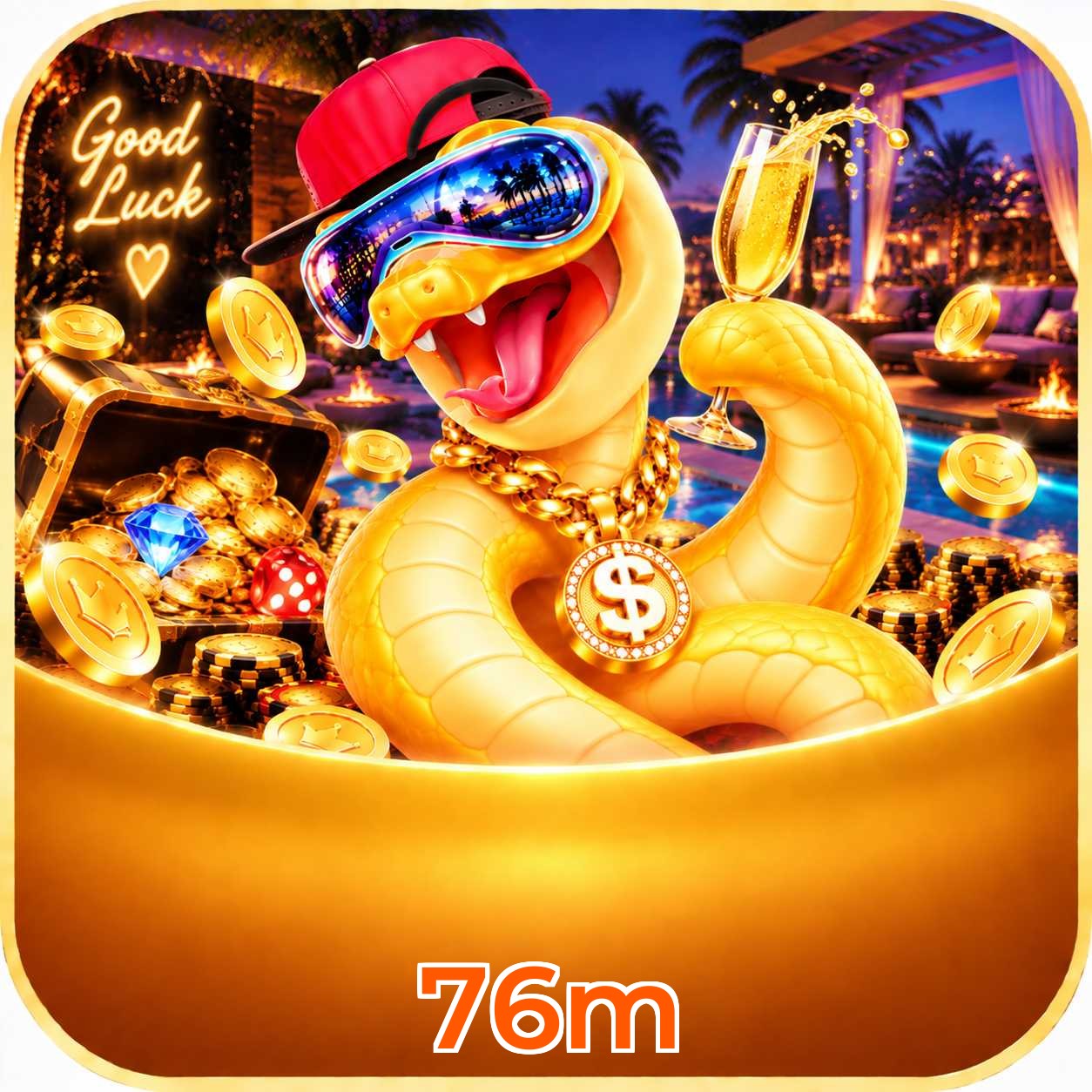 App 76m com catálogo premium, PIX e suporte 24/7